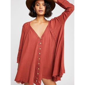 FREE PEOPLE RAW EDGE TUNIC